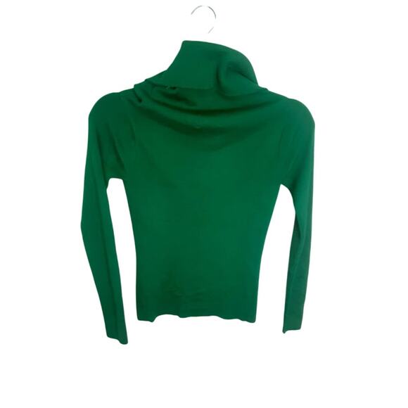 Anthropologie Akemi + Kin Green Hooded Sweater XS Rayon Nylon Blend - Picture 2 of 4